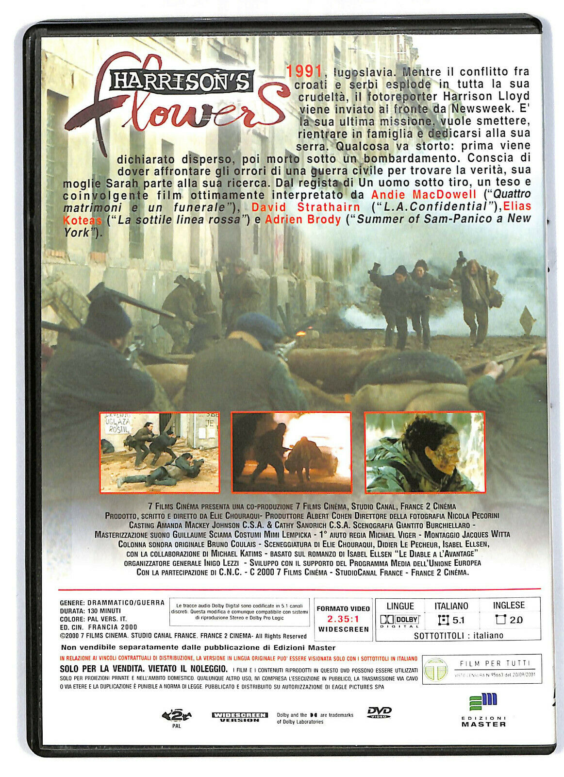 EBOND Harrison's Flowers  DVD D573513
