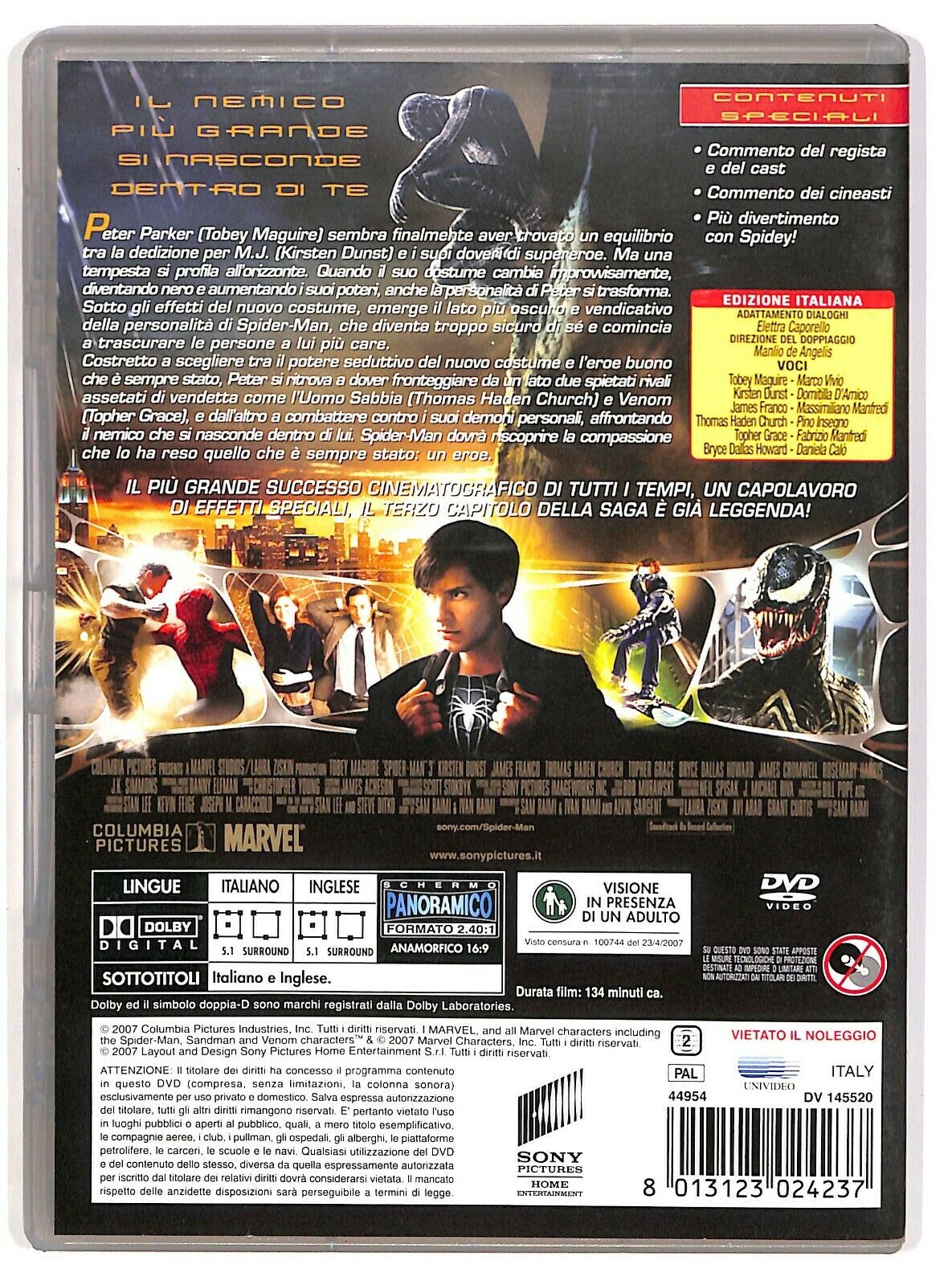 EBOND Spider-man 3 Di Sam Raimi DVD D573913