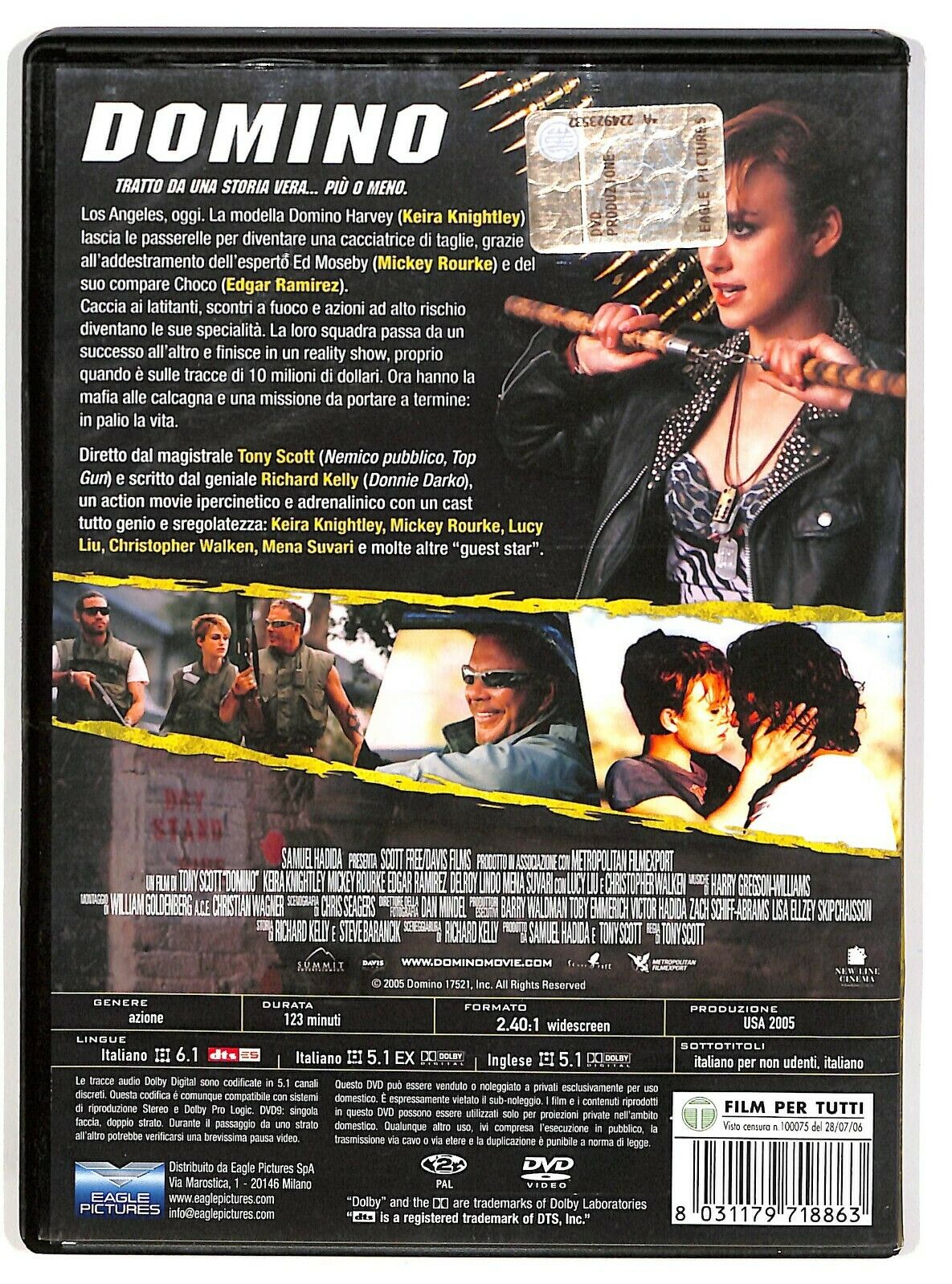 EBOND Domino (2005) Tony Scott Con Keira Knightley, Mickey Rourke DVD D574139