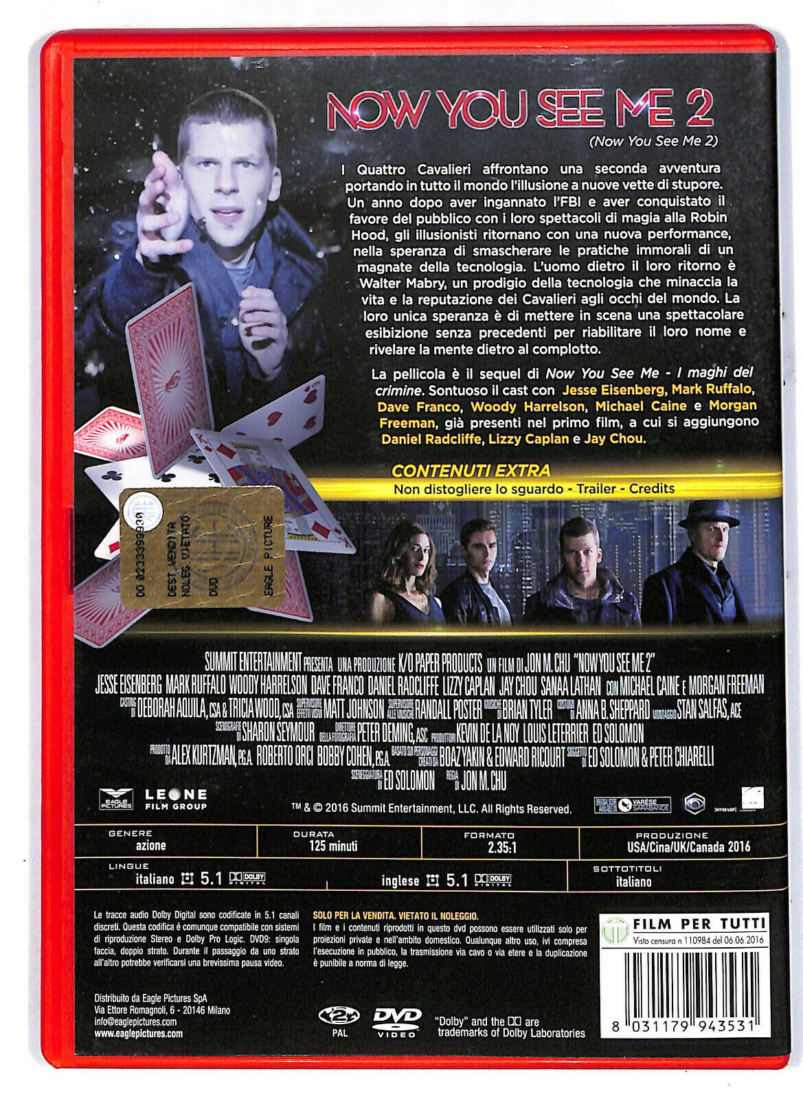 EBOND Now You See Me 2  DVD D574217