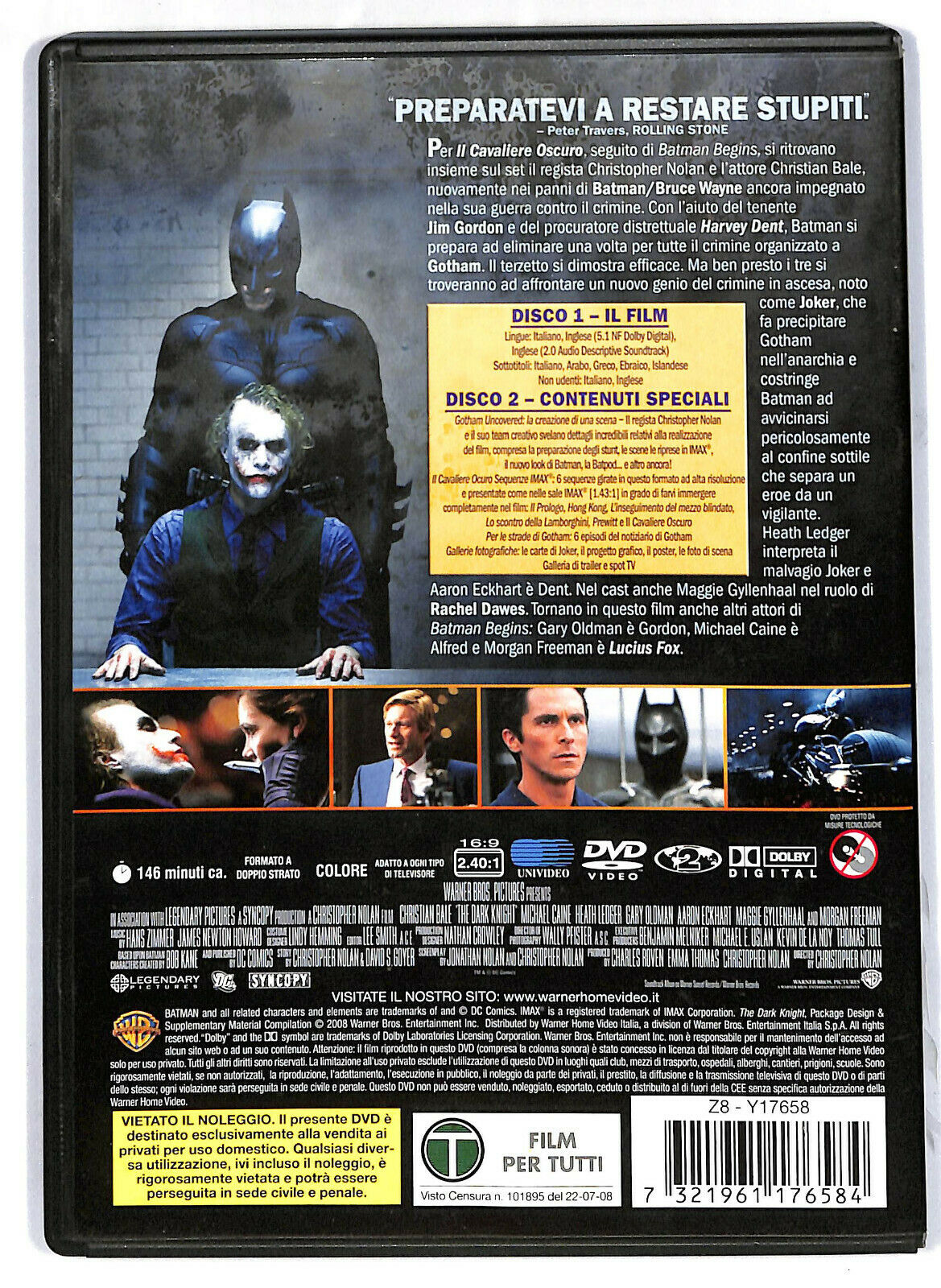 EBOND Il Cavaliere Oscuro  DVD D574256