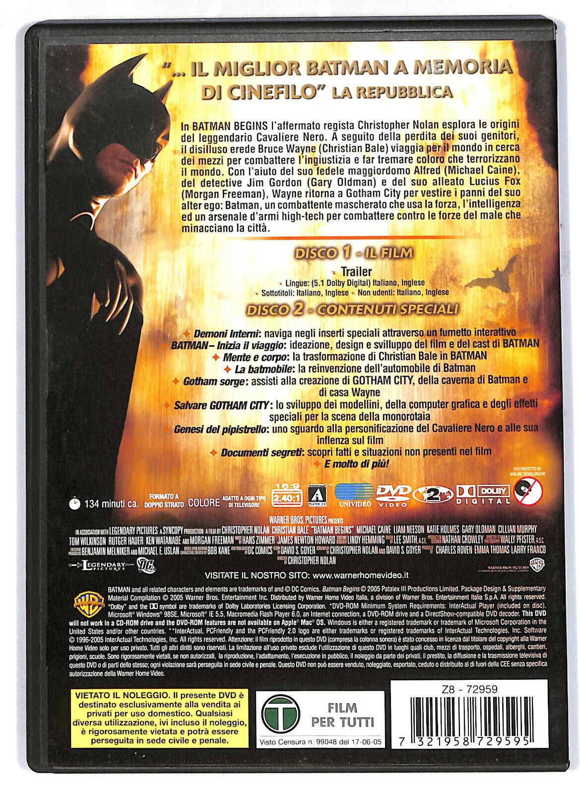 EBOND Batman Begins  DVD D574258