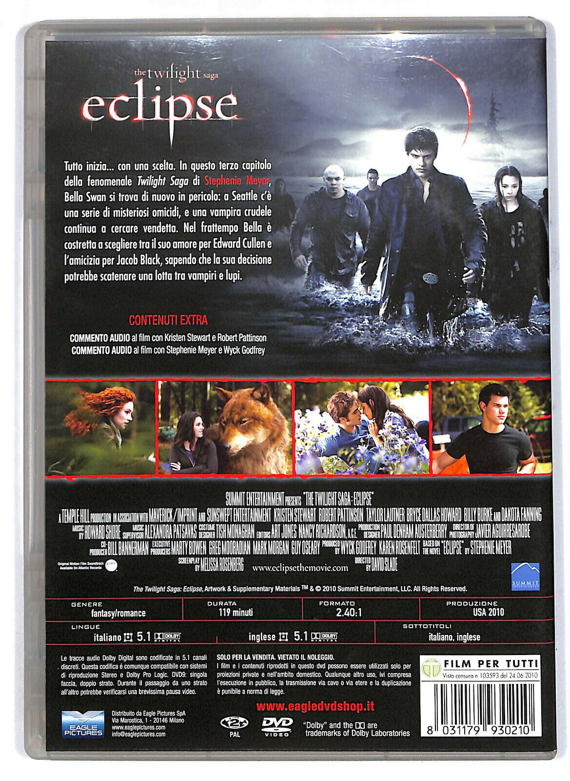 EBOND  The Twilight Saga Eclipse DVD D574260