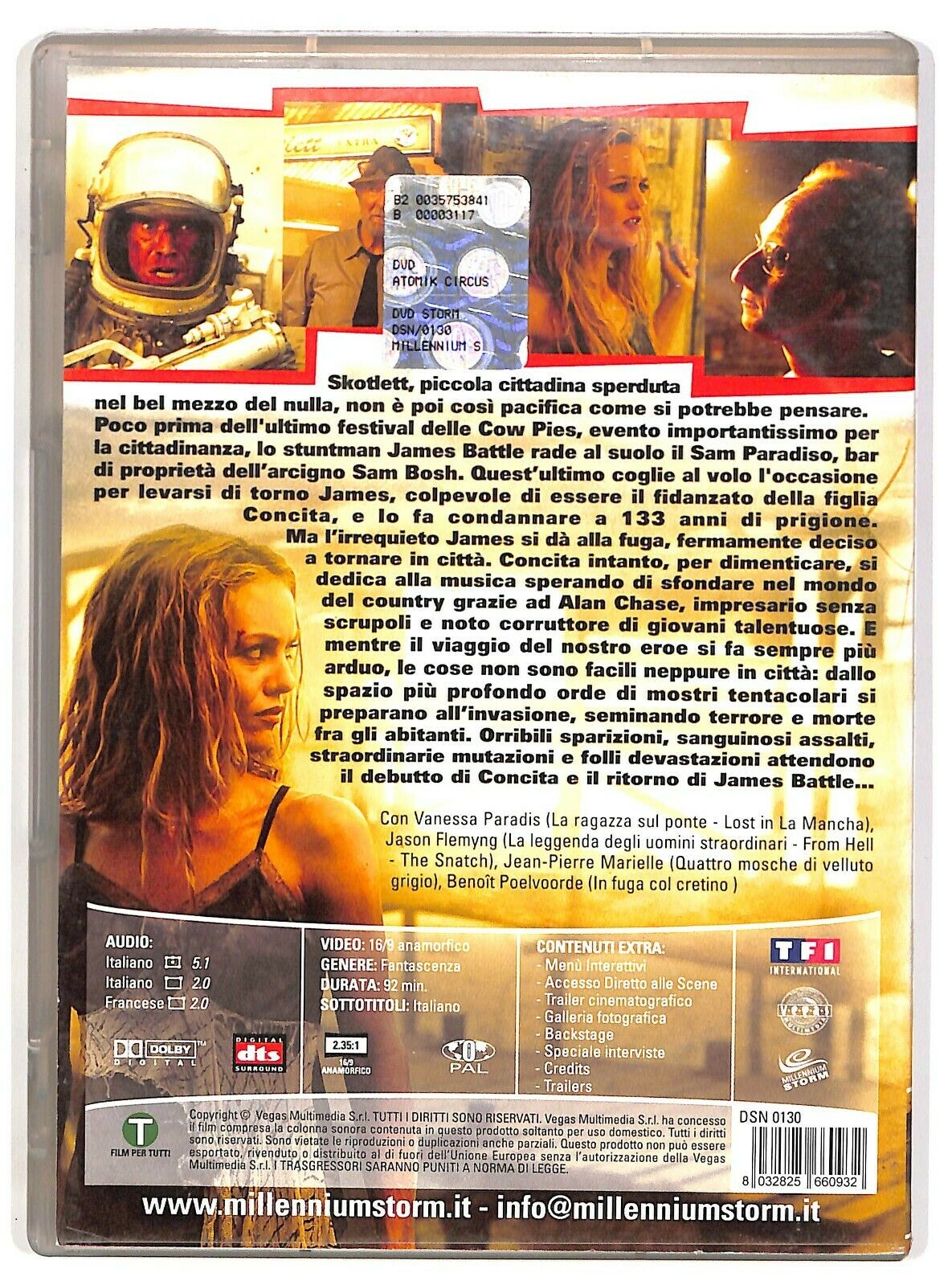 EBOND  Atomik Circus Con Vanessa Paradis, Jason Flemyng DVD Ex Noleggio D574360