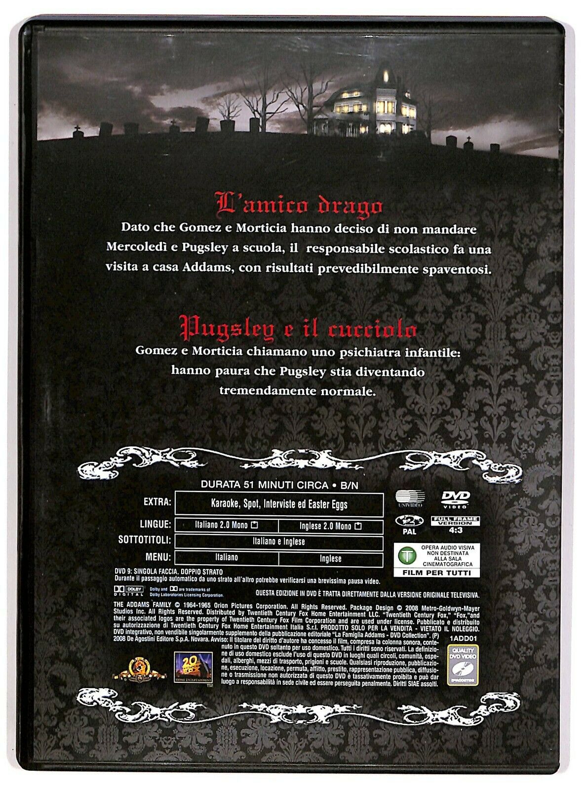 EBOND La Famiglia Addams Episodi 1 - 2   DVD Editoriale D574513