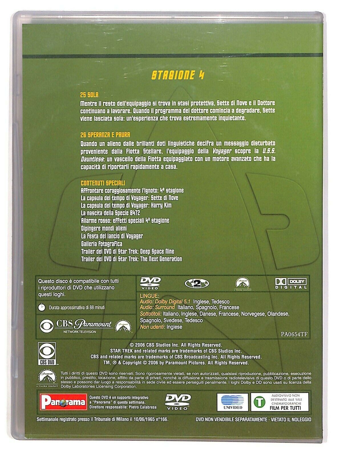 EBOND Star Trek Voyager Vol.7 Stagione 4 Episodi 25-26 DVD D574541