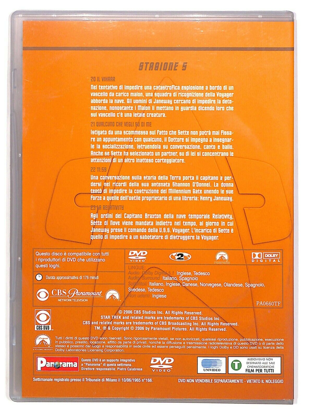 EBOND Star Trek Voyager Vol.6 Stagione 5 Episodi 20-23 DVD D574542