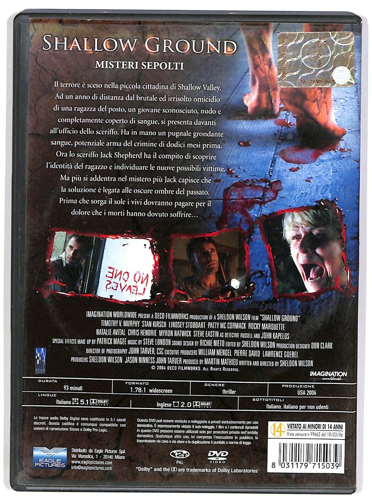 EBOND Shallow Ground Misteri Sepolti DVD Ex Noleggio D574549