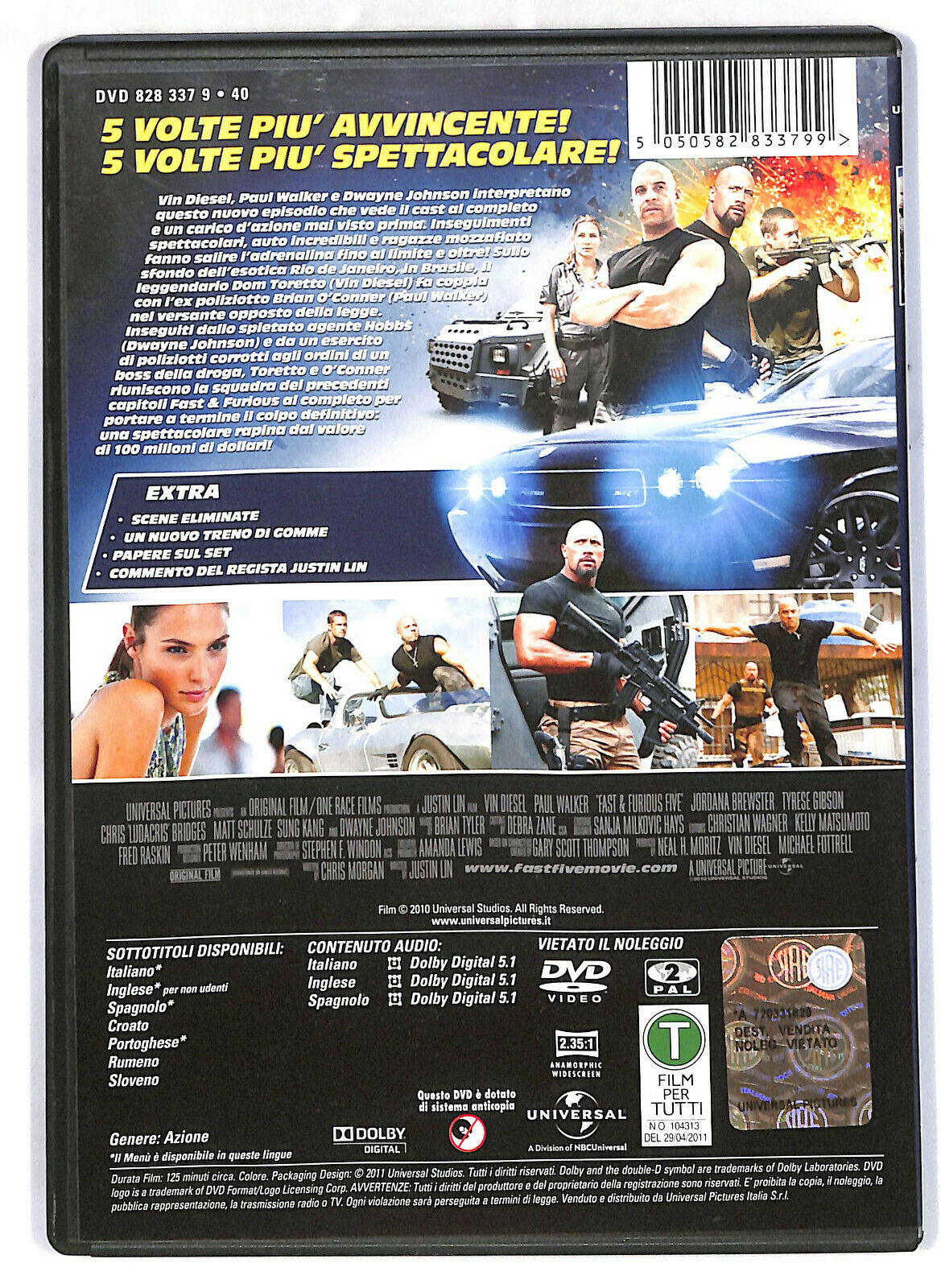 EBOND  Fast & Furious 5 DVD D574610