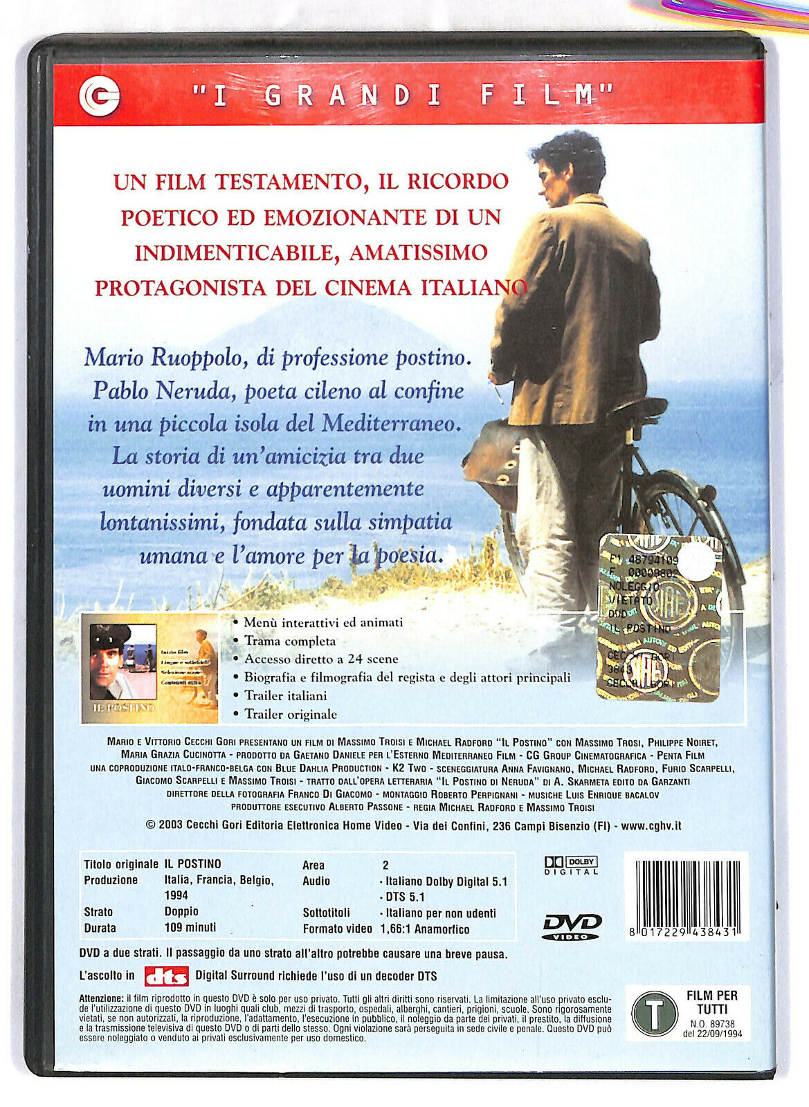 EBOND  Il Postino  DVD D574629