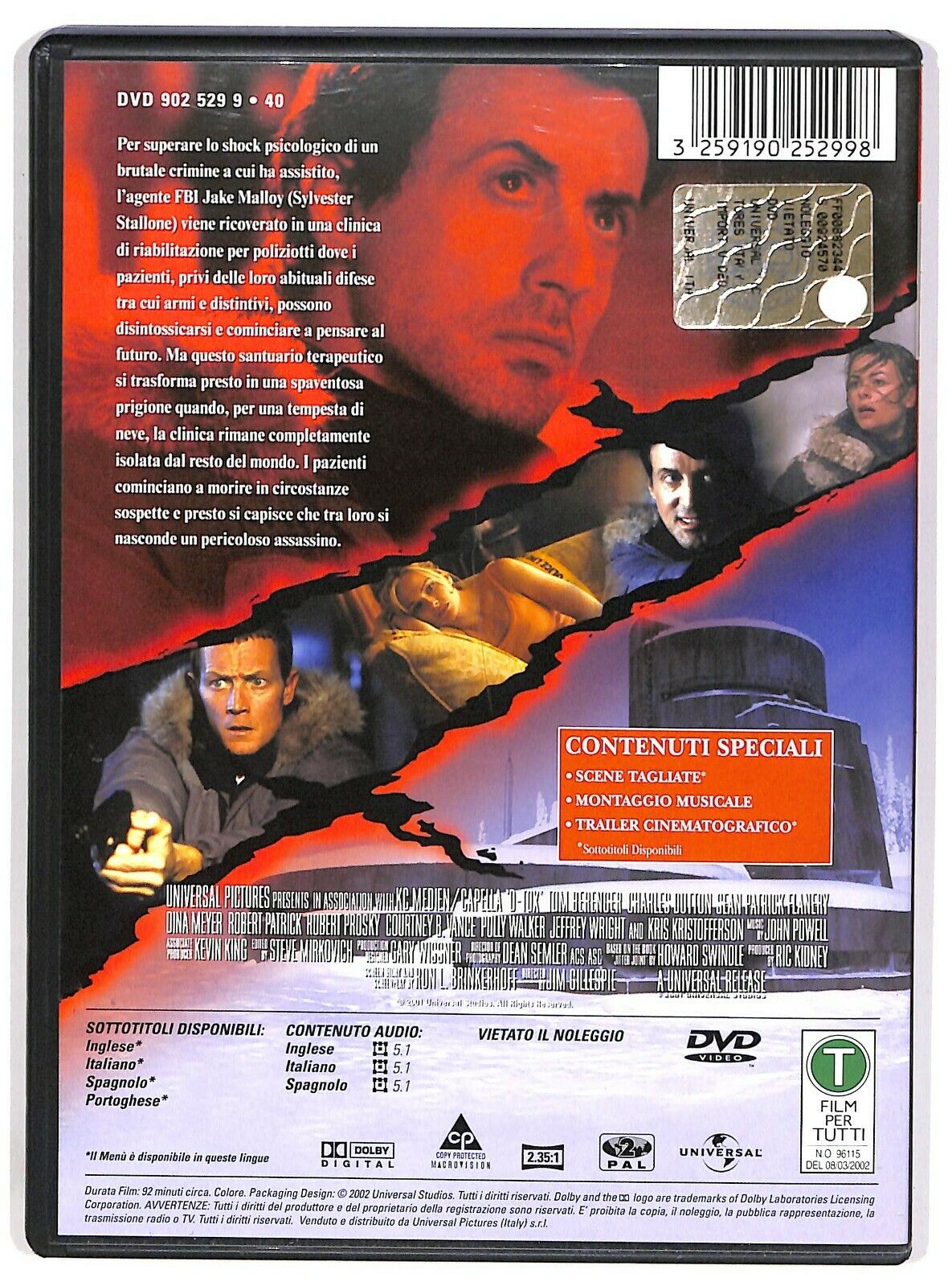 EBOND D-tox Con Sylvester Stallone DVD D574855