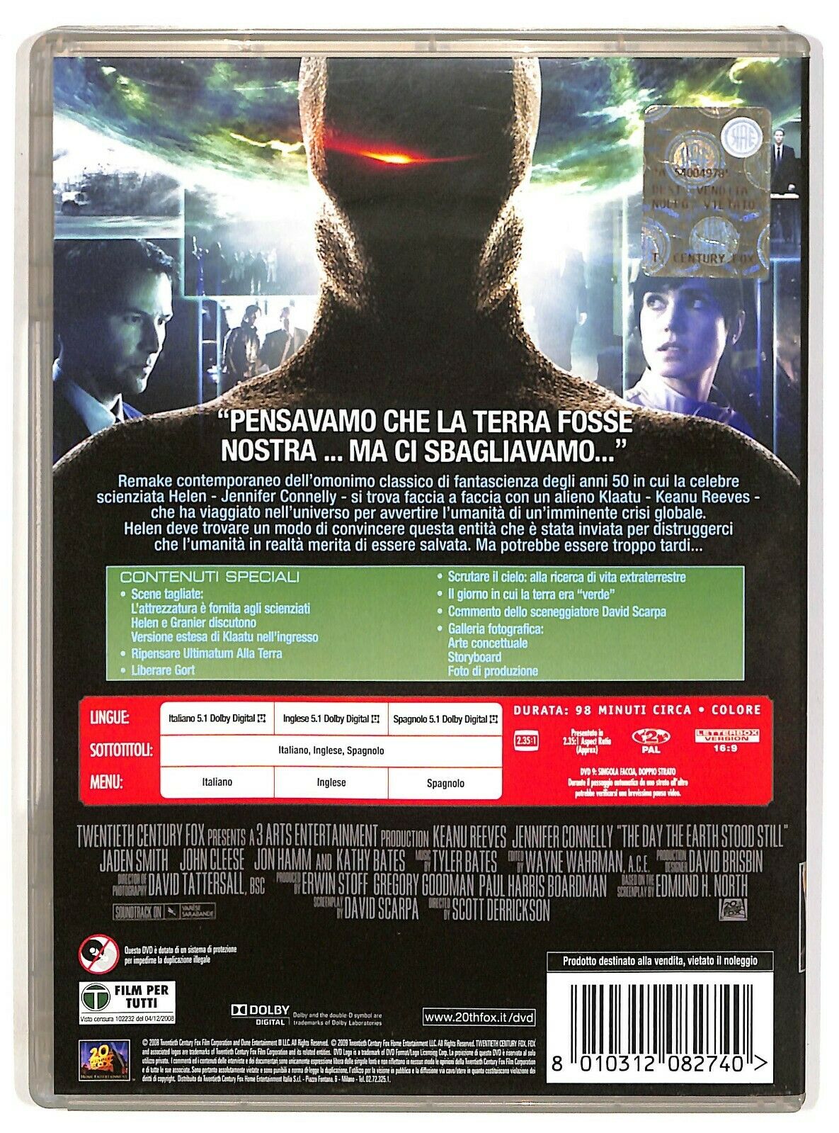 EBOND Ultimatum Alla Terra Con Keanu Reeves DVD D575132