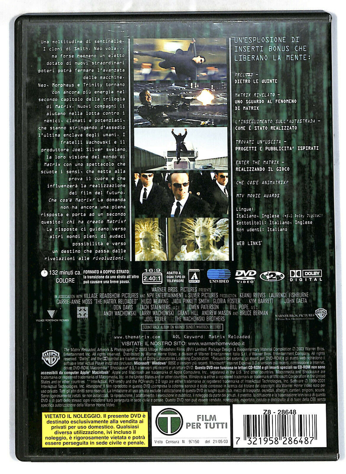 EBOND Matrix Reloaded  DVD D575233