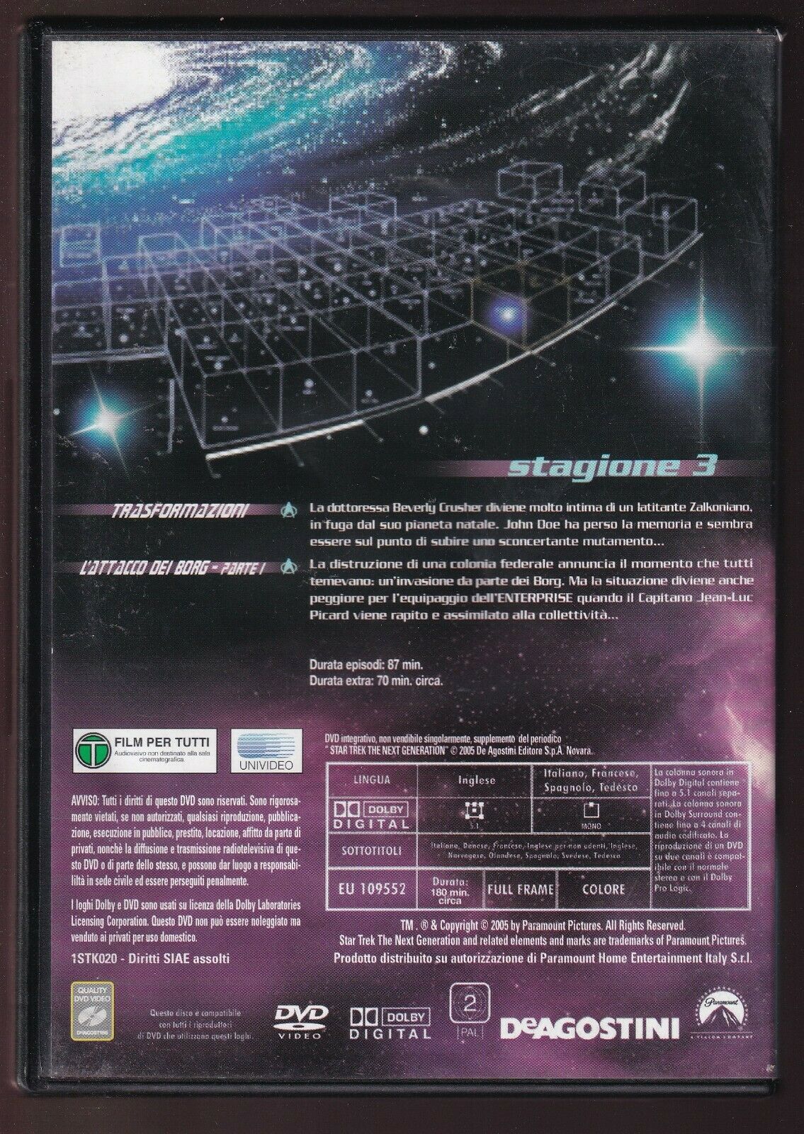 EBOND Star Trek The Next Generation Stagione 3 Vol 7 DVD Editoriale D575903