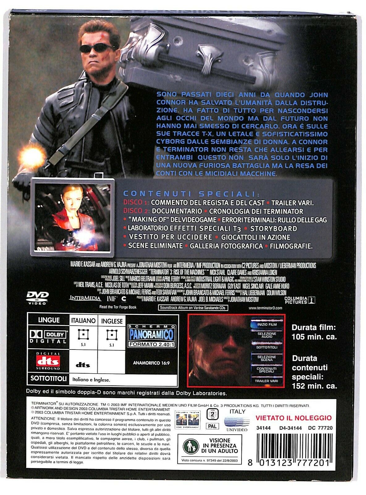 EBOND Terminator 3 - Le Macchine Ribelli Con A. Schwarzenegger DVD D576626