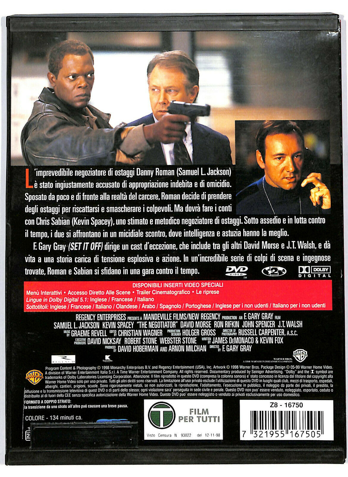 EBOND  Il Negoziatore - The Negotiator  DVD Snapper D576707