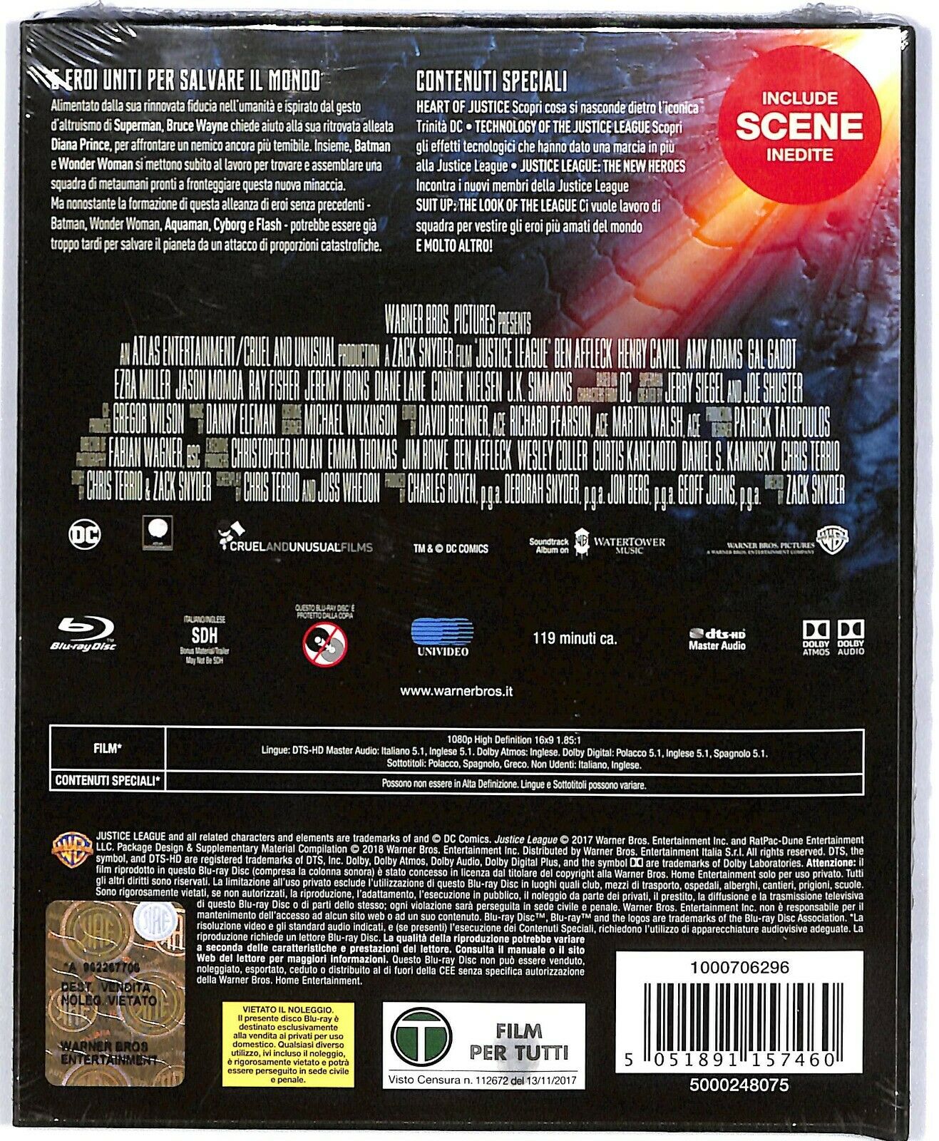 EBOND Justice League Digibook BLURAY Lenticular BLURAY D576844