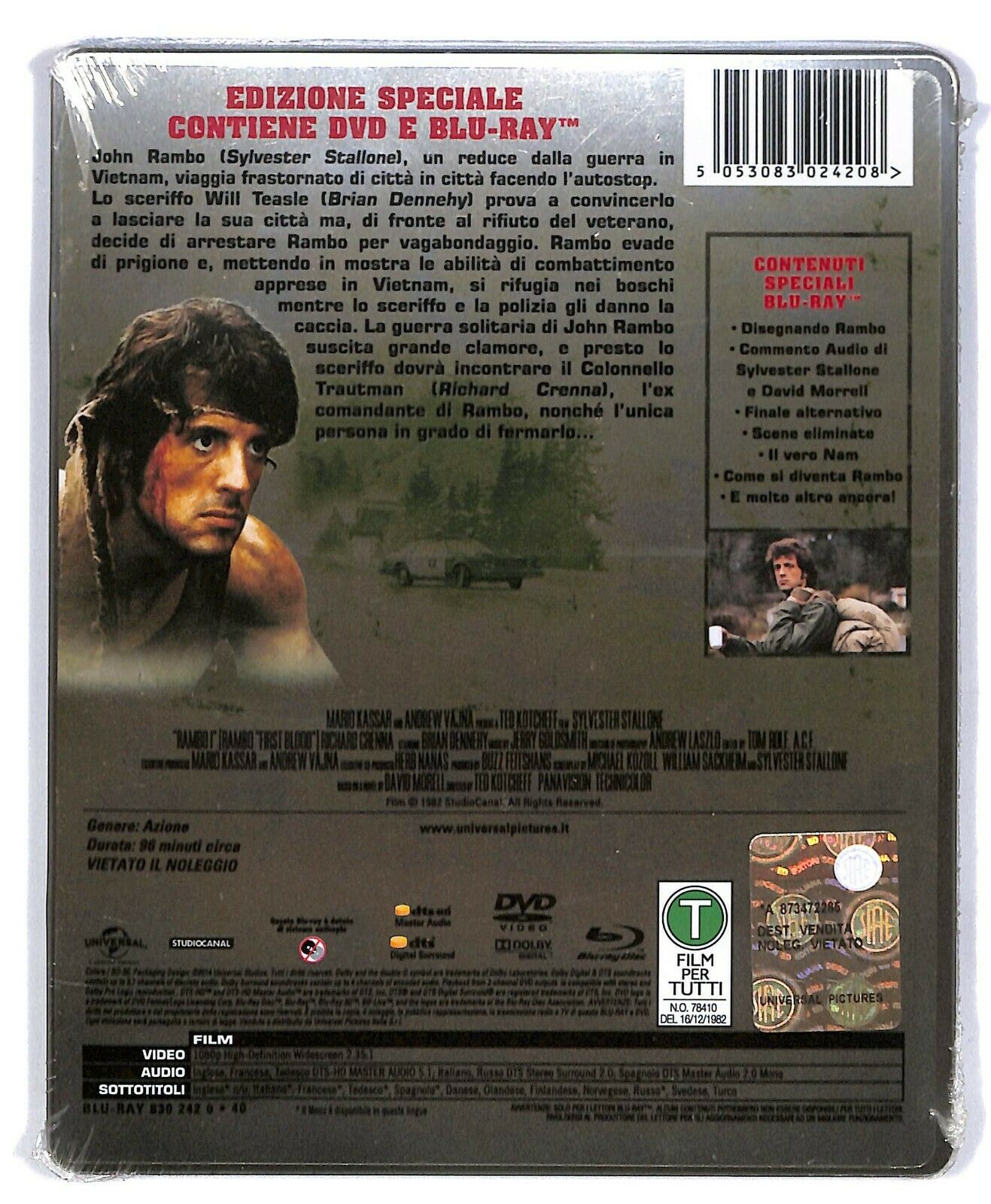 EBOND Rambo First Blood Limited Edition (dvd + BLURAY) BLURAY D576853