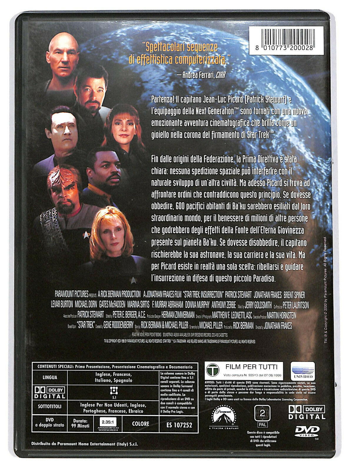 EBOND Star Trek - L'insurrezione   DVD D576908