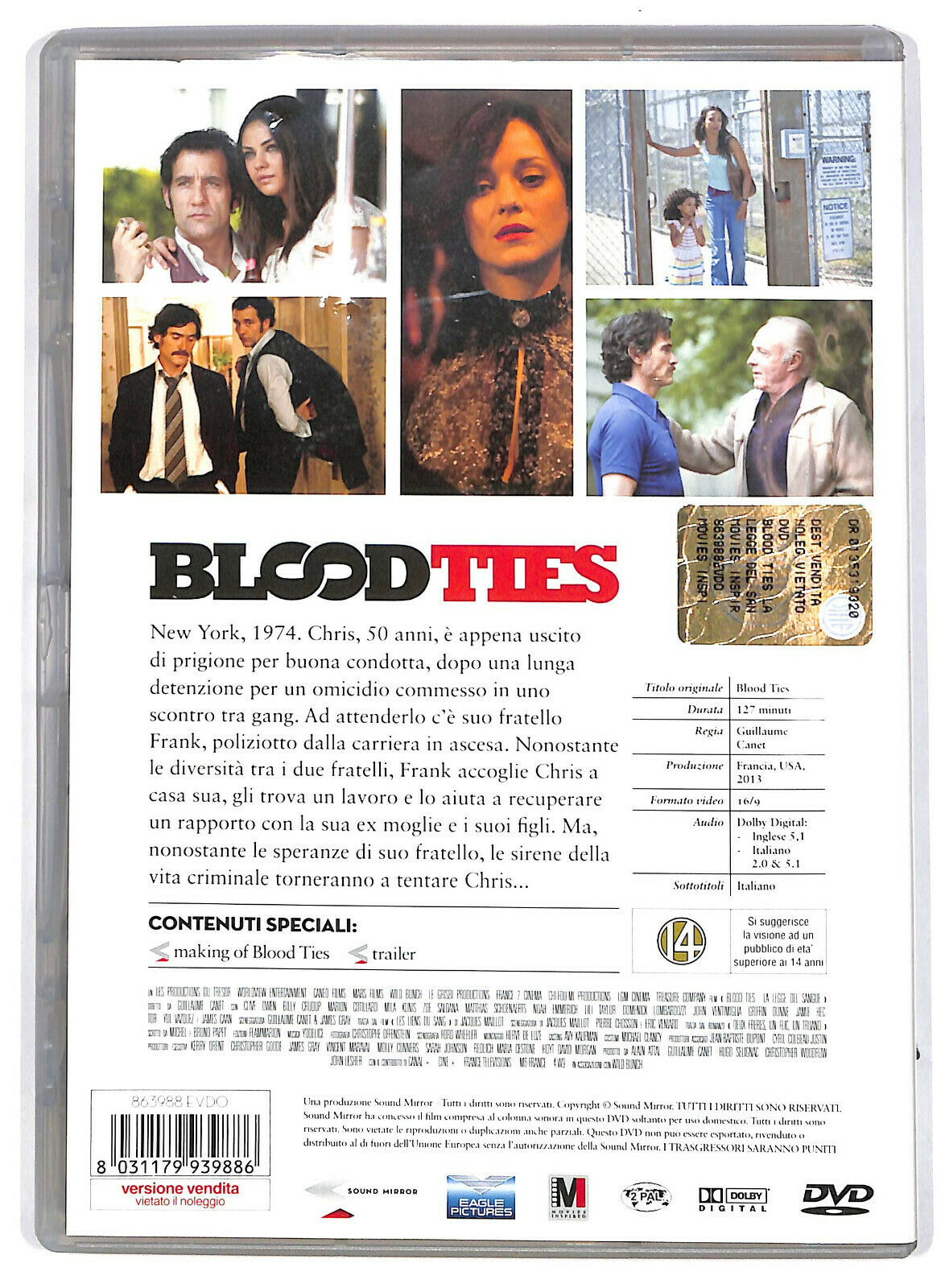 EBOND  Blood Ties - La Legge Del Sangue DVD D577115