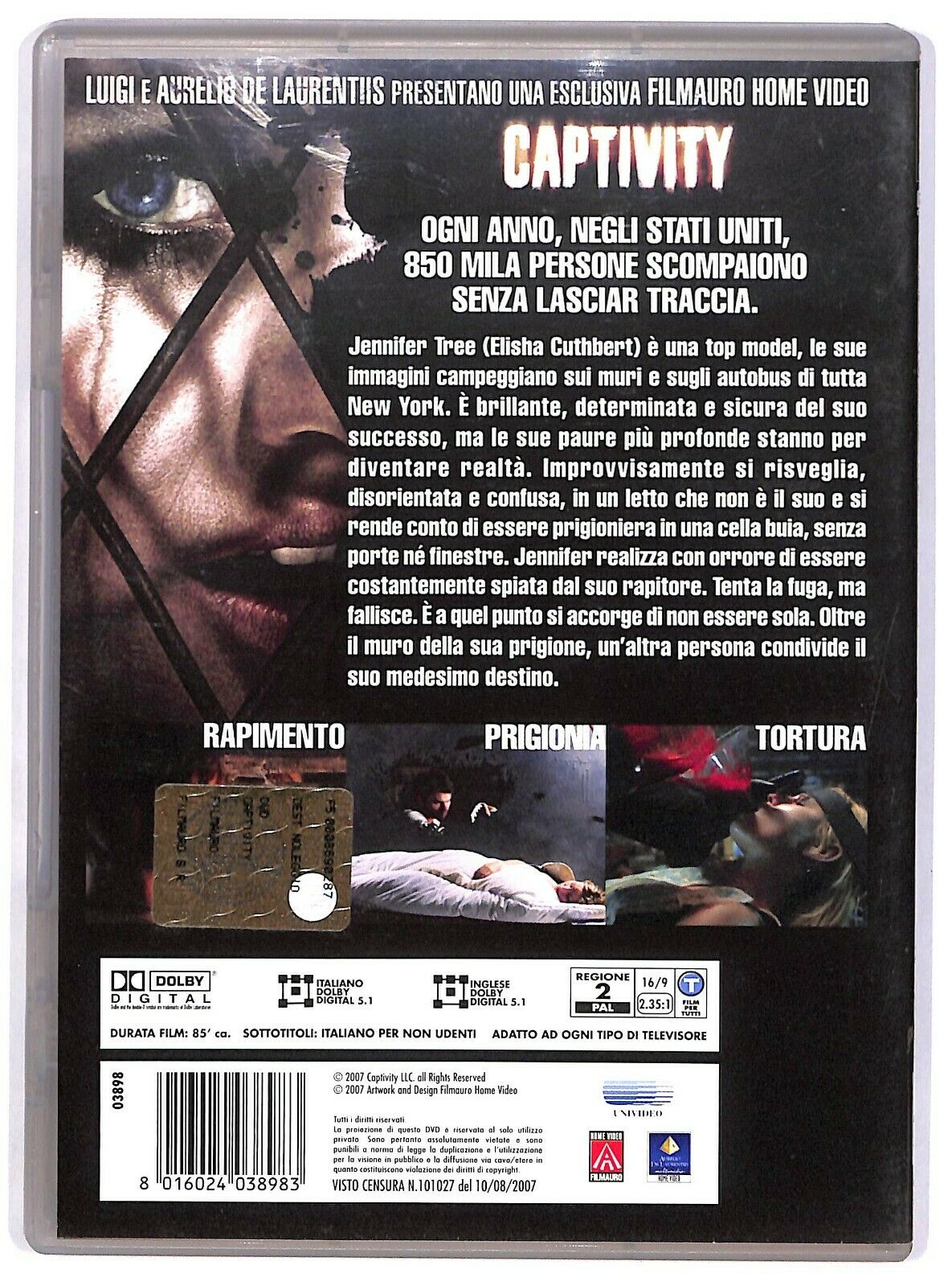 EBOND Captivity DVD Ex Noleggio D577542