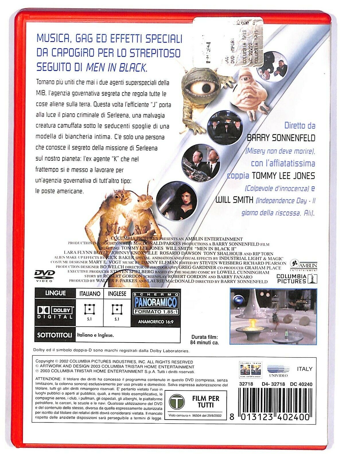 EBOND Miib Men In Black Ii DVD Ex Noleggio D577547