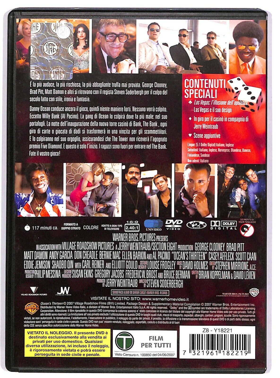 EBOND Ocean's Thirteen Con George Clooney DVD D578121