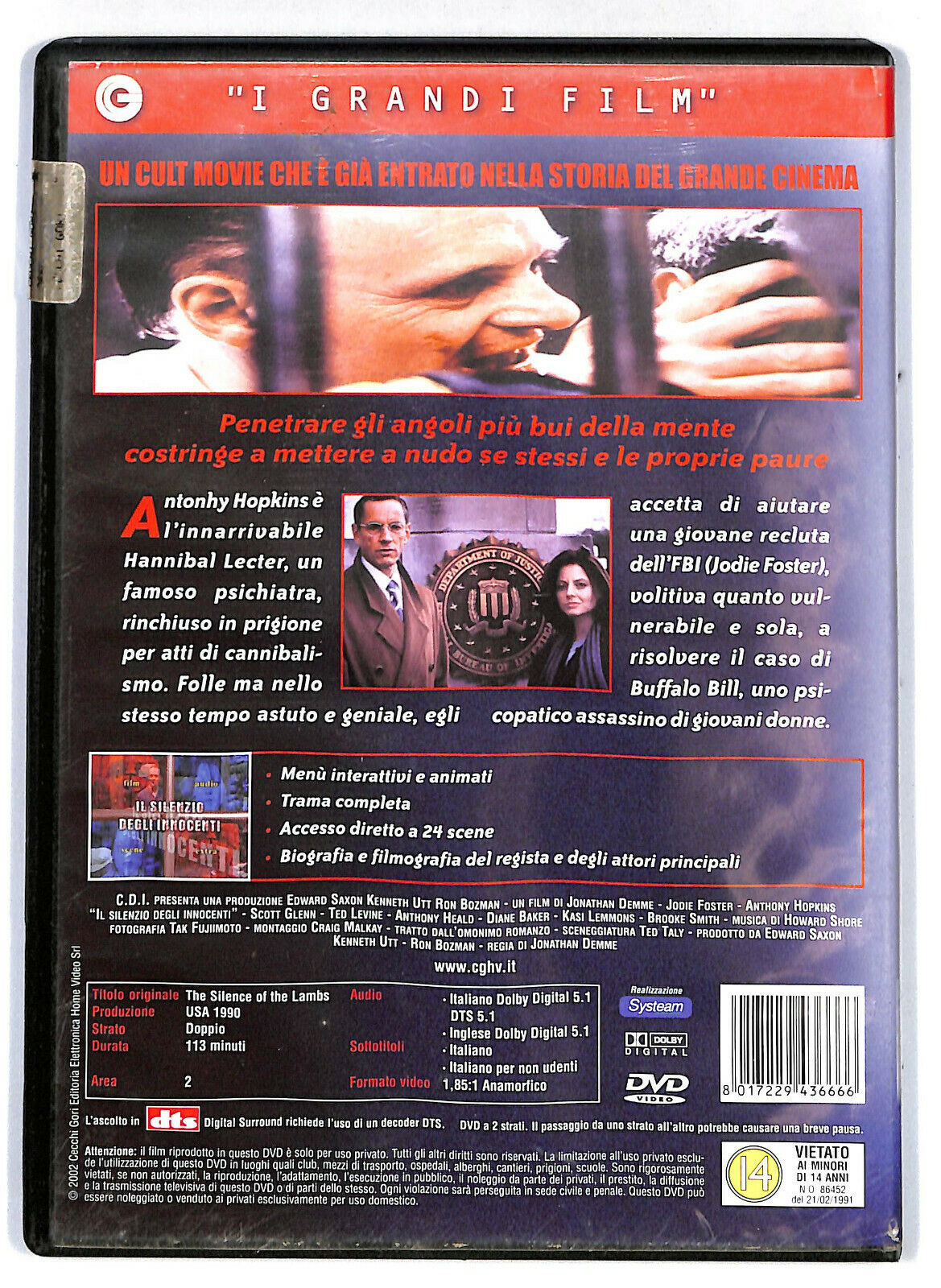 EBOND   Il Silenzio Degli Innocent DVD D578625