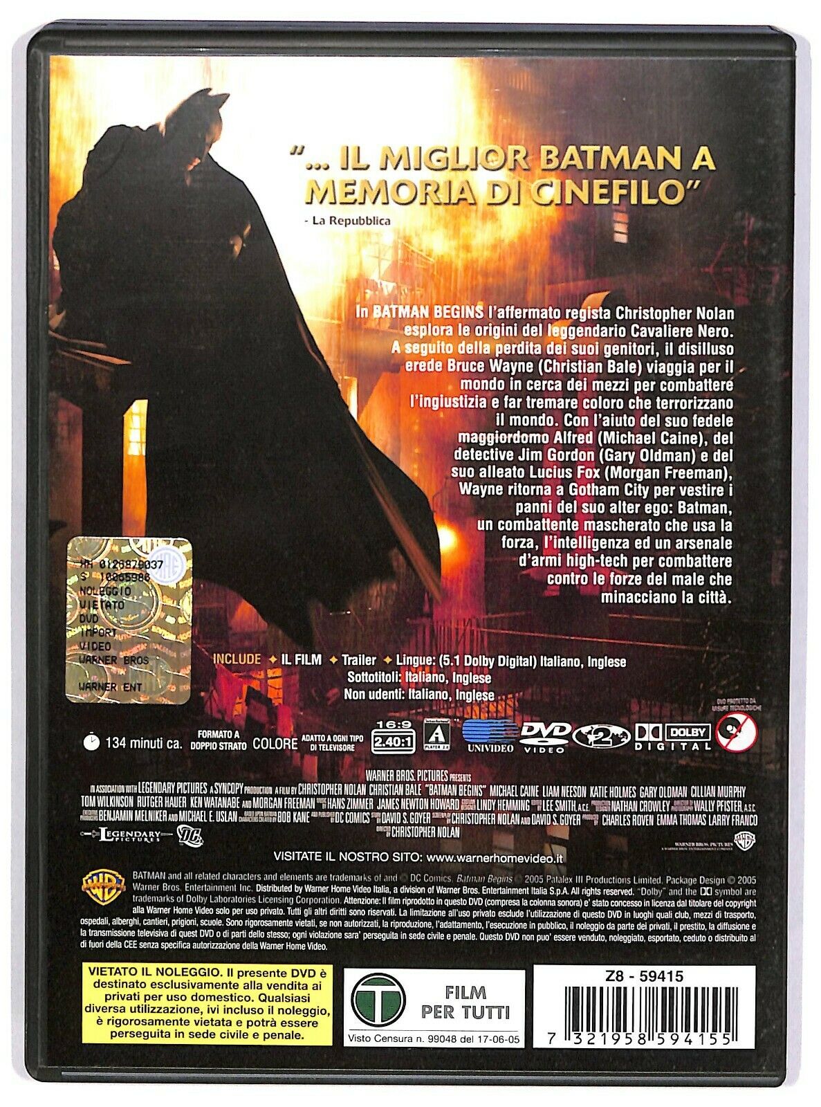 EBOND  Batman Begins DVD D579402