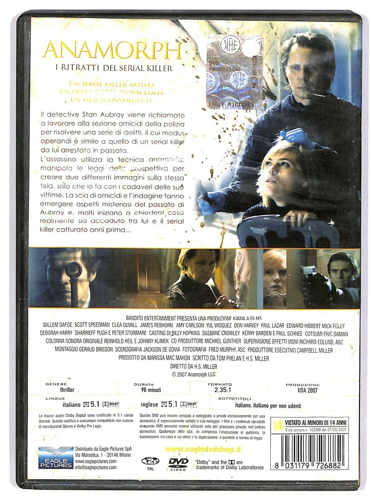 EBOND Anamorph - I Ritratti Del Serial Killer DVD Ex Noleggio D579407