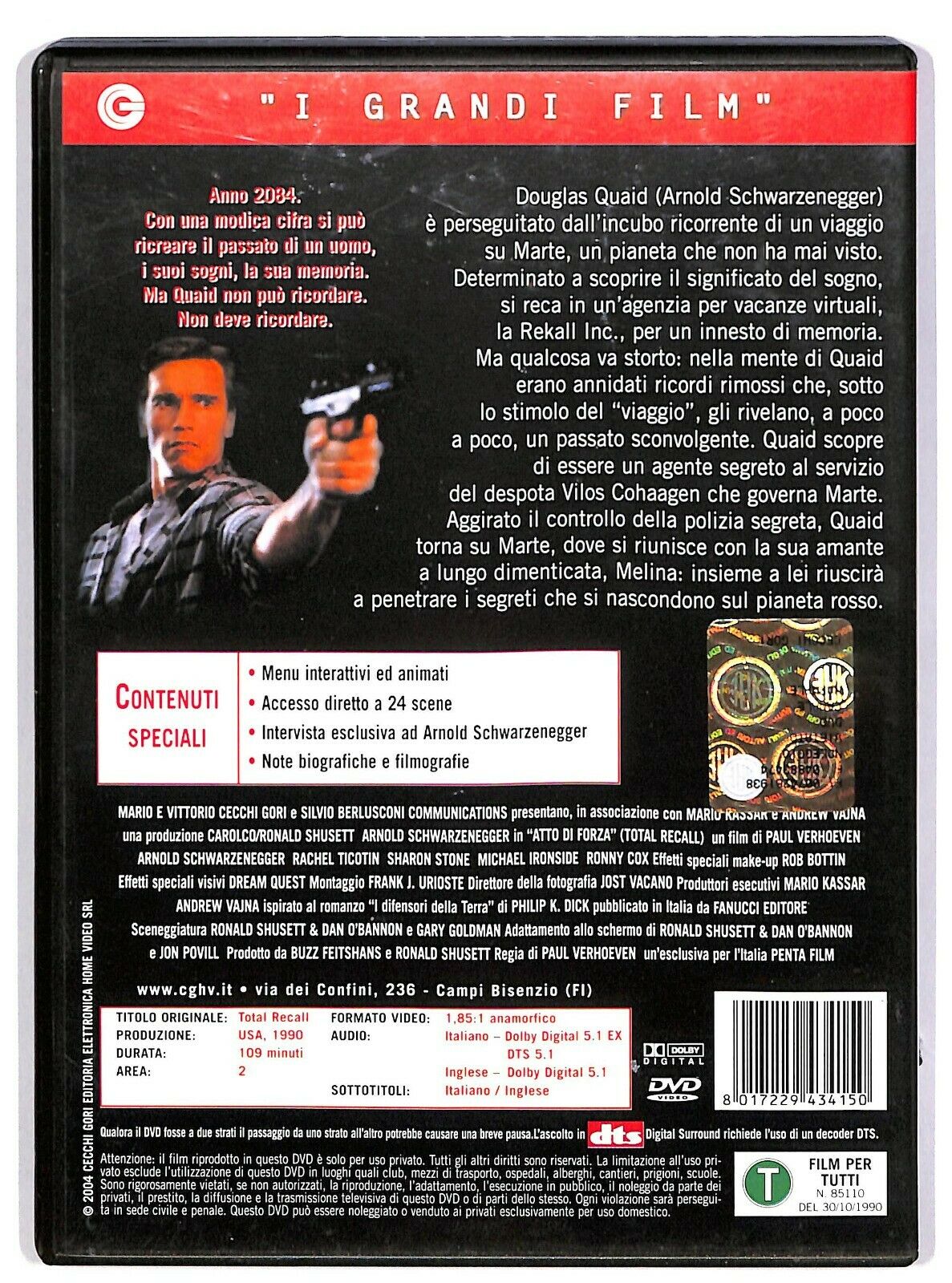 EBOND Atto Di Forza Con Arnold Schwarzenegger DVD D579441