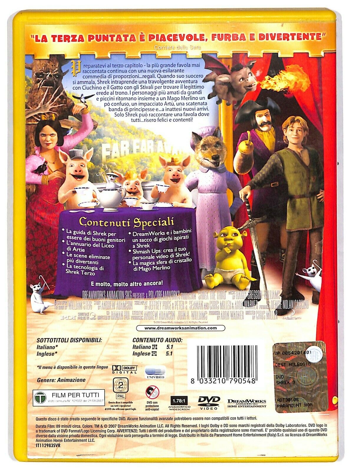 EBOND Shrek Terzo DVD Ex Noleggio D579454