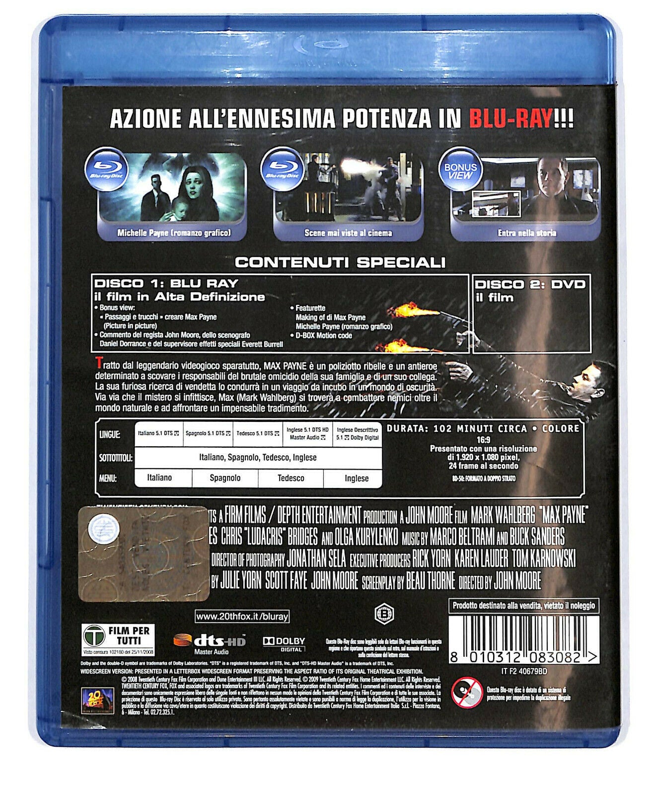 EBOND  Max Payne  Versione Estesa DVD + BLURAY  BLURAY BLURAY D579555