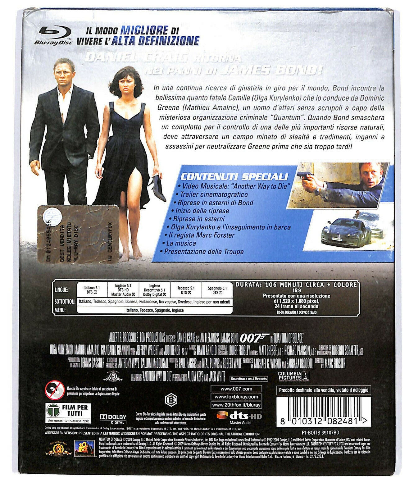 EBOND  007-quantum Of Solace  BLURAY D579568