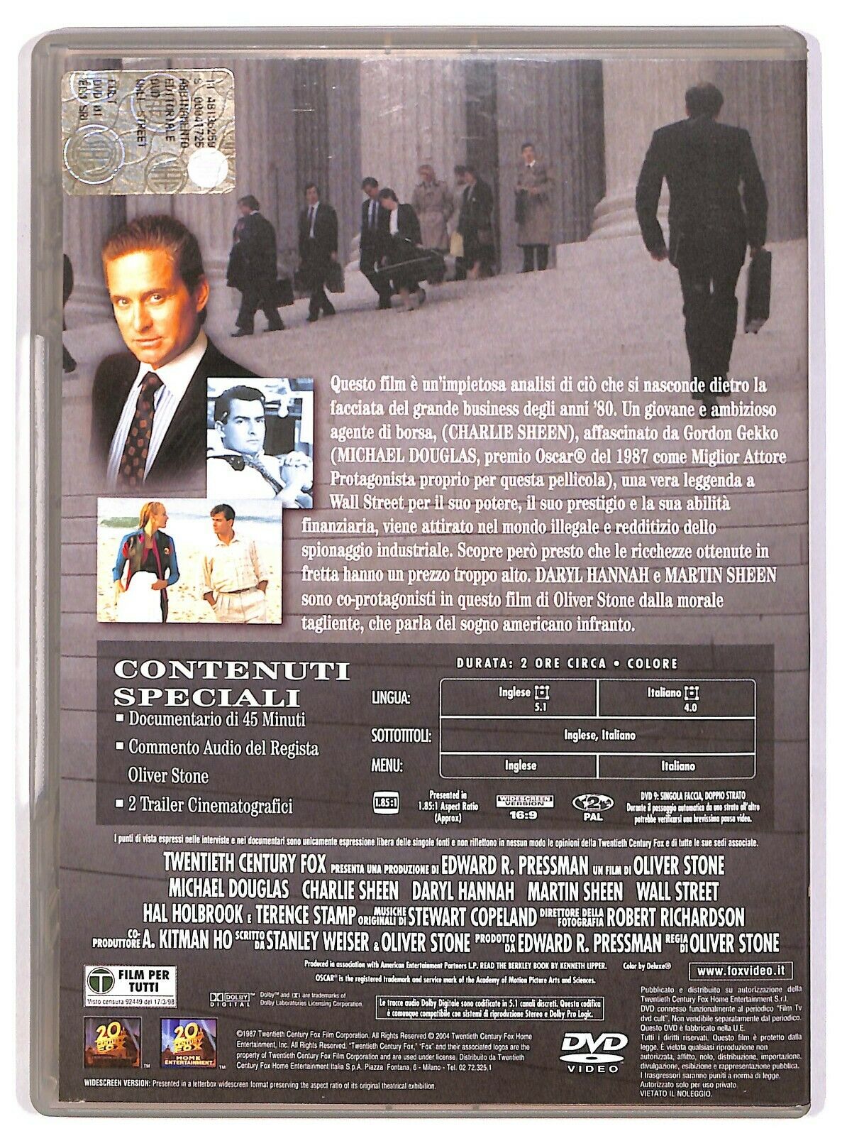 EBOND Wall Street  Con Michael Douglas DVD D579751