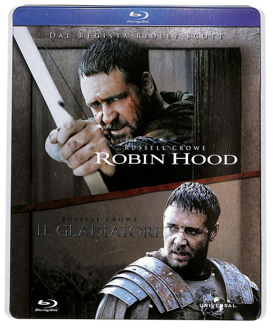 EBOND Robin Hood (2010) + Il Gladiatore BLURAY  Steelbook BLURAY D579823