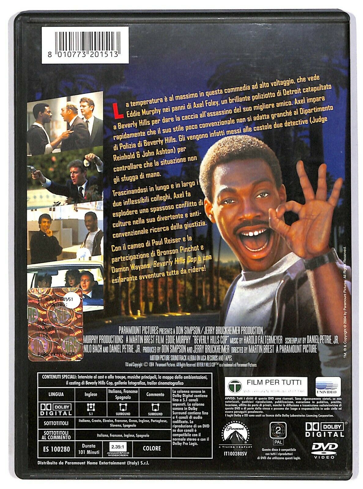 EBOND Beverly Hills Cop 1 Un Piedipiatti A Beverly Hills DVD D579921