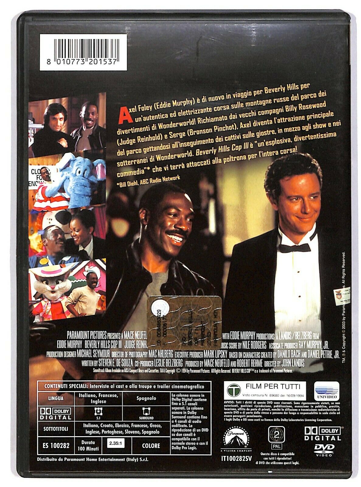 EBOND Beverly Hills Cop Iii Con Eddie Murphy DVD D580028