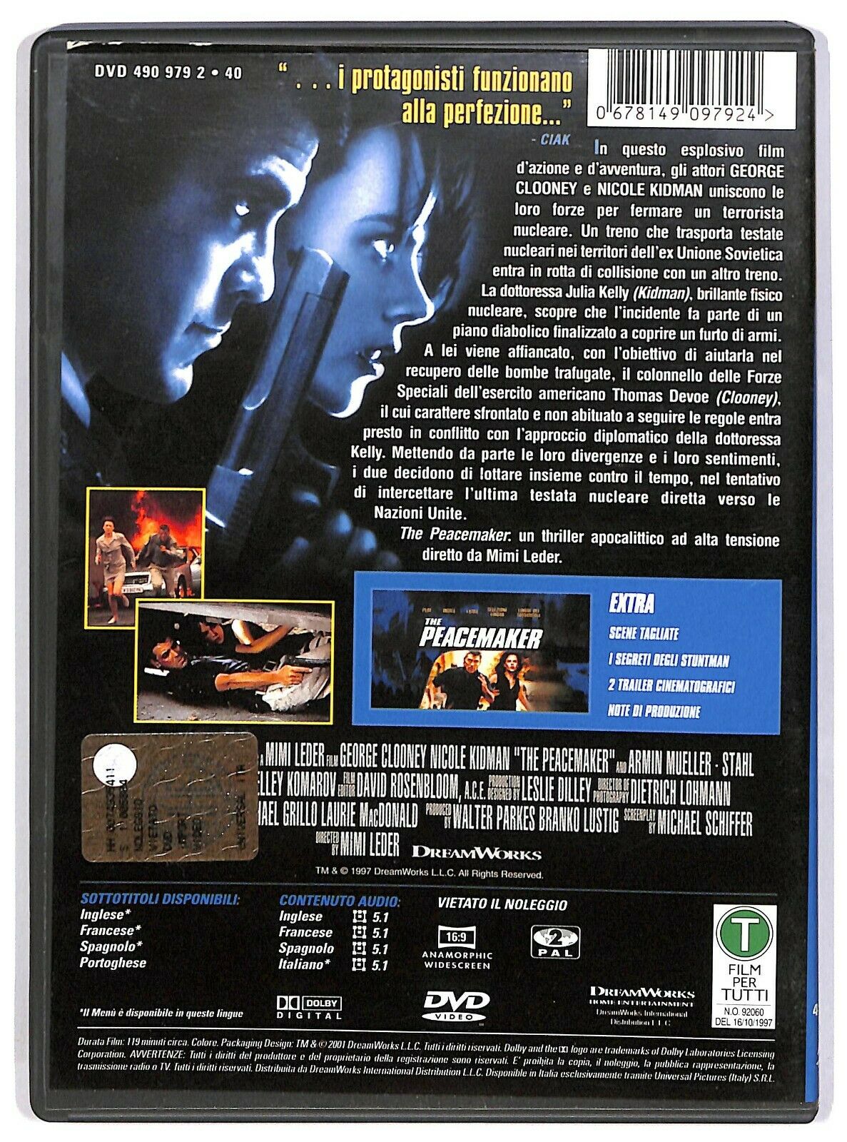 EBOND The Peacemaker  DVD D580061