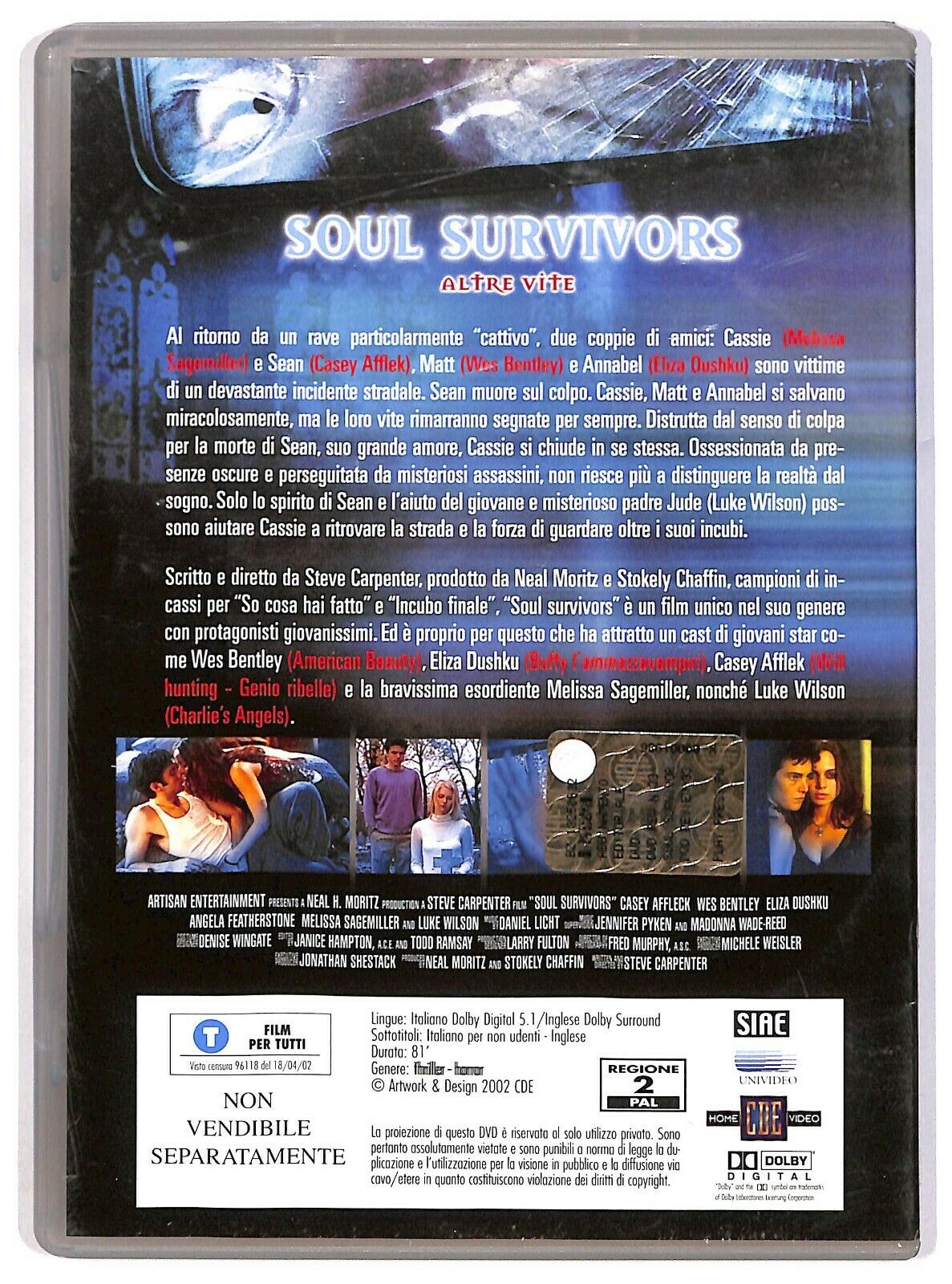 EBOND  Soul Survivors - Altre Vite  DVD Editoriale D580129