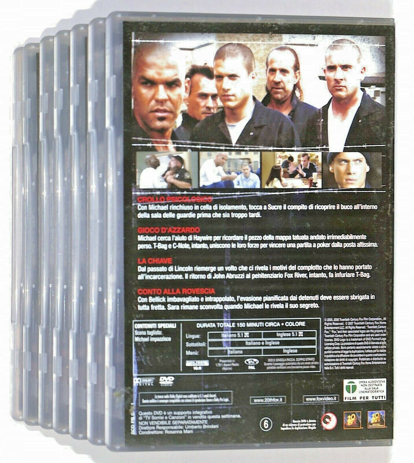 EBOND Prison Break Stagione 1 Completa (7 DVD) Editoriale D580302
