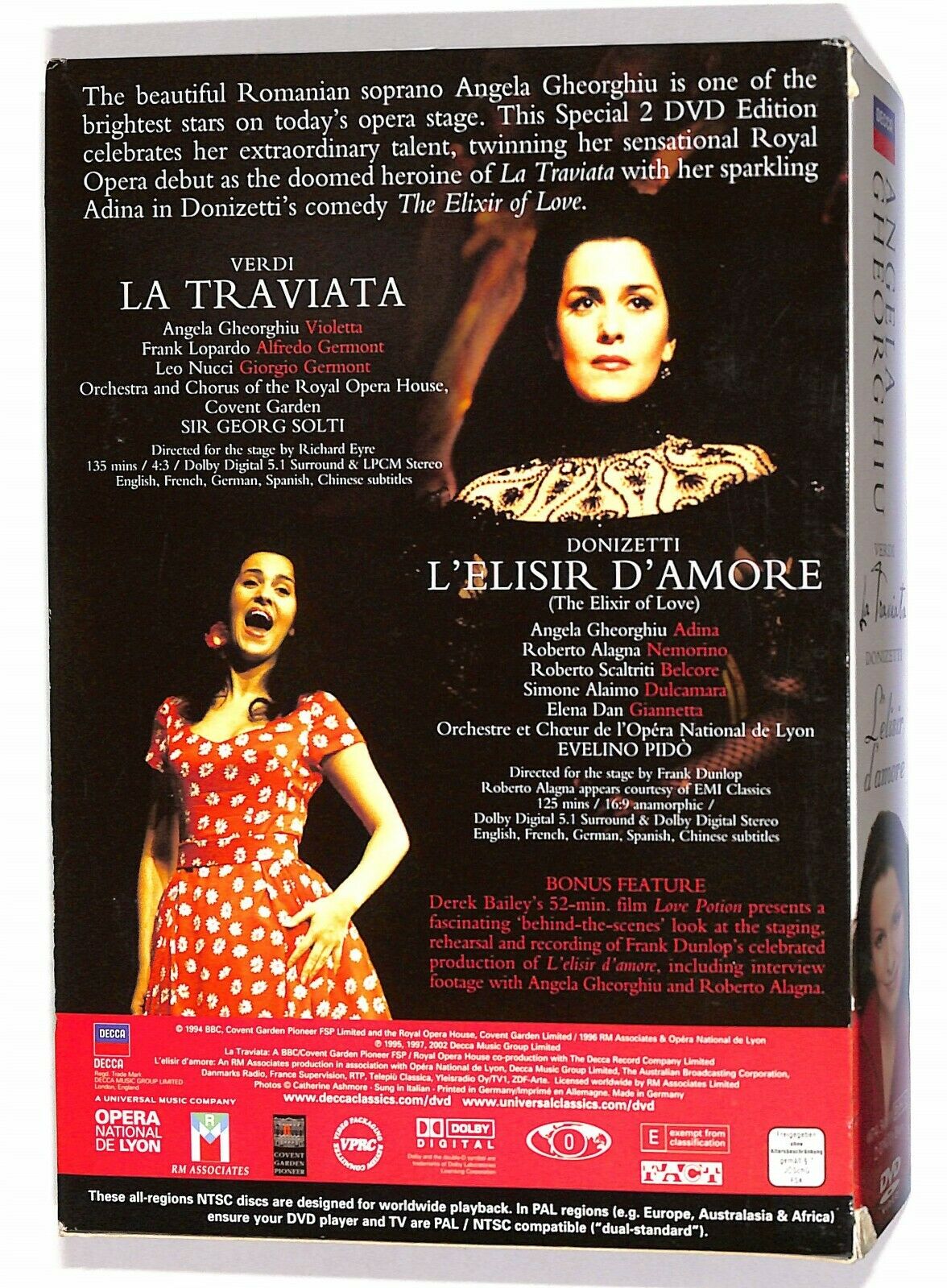 EBOND Angela Gheorghiu: Verdi La Traviata Donizetti L'elisir D'amore DVD D580319