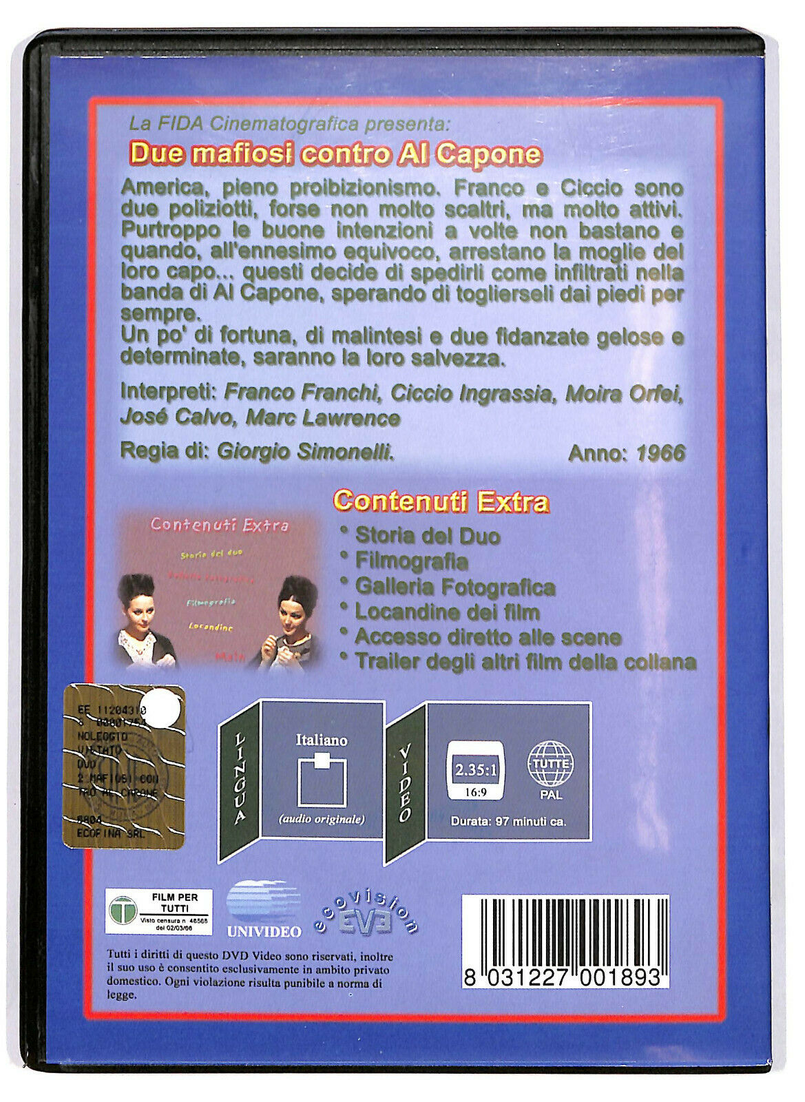 EBOND 2 Mafiosi Contro Al Capone  DVD D580423