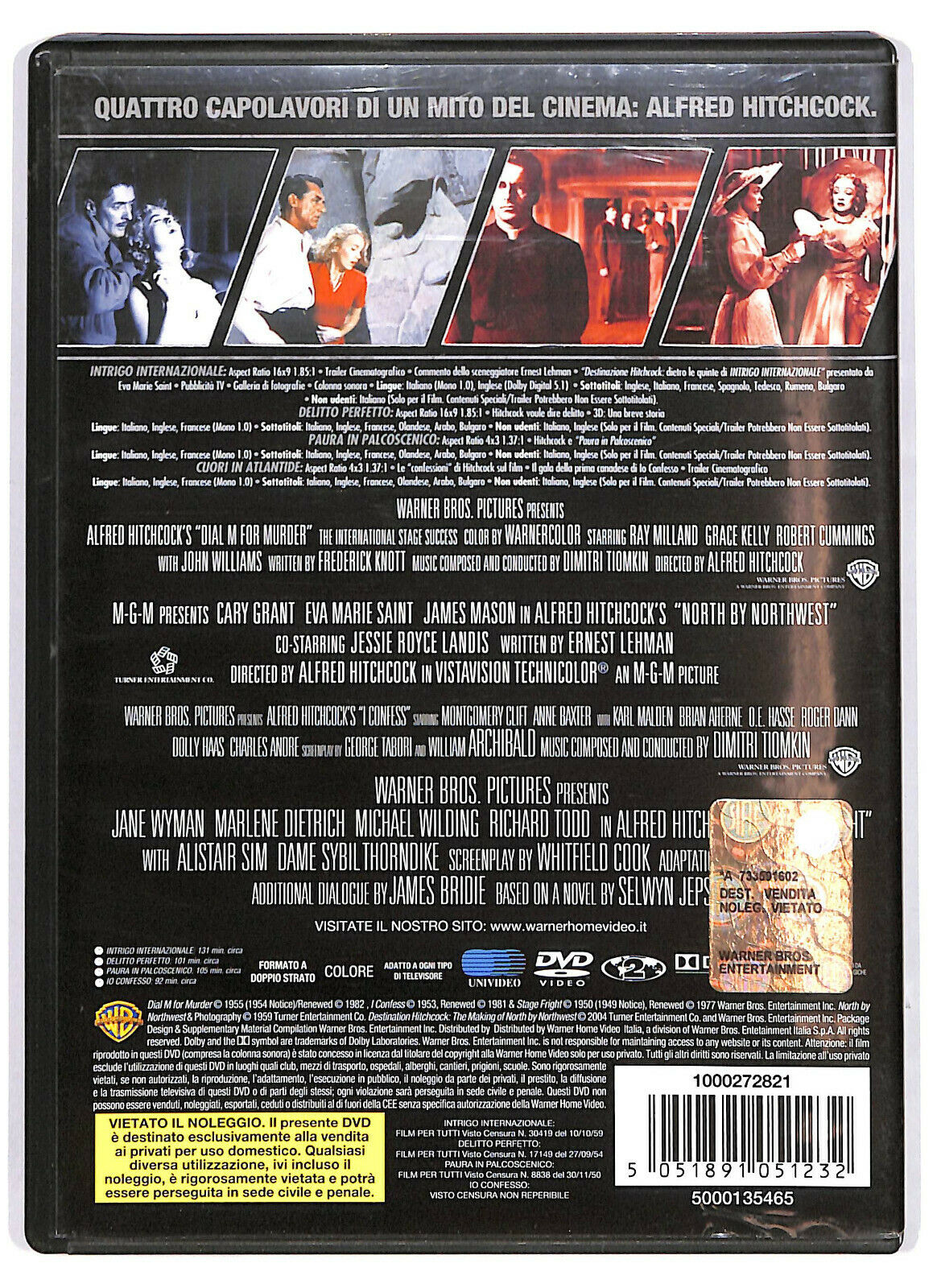 EBOND Alfred Hitchcock - 4 Grandi Film  DVD D580427