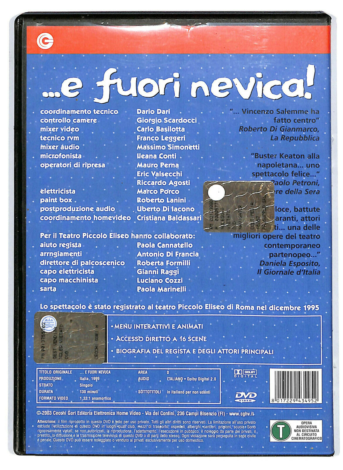 EBOND E Fuori Nevica   DVD D580644