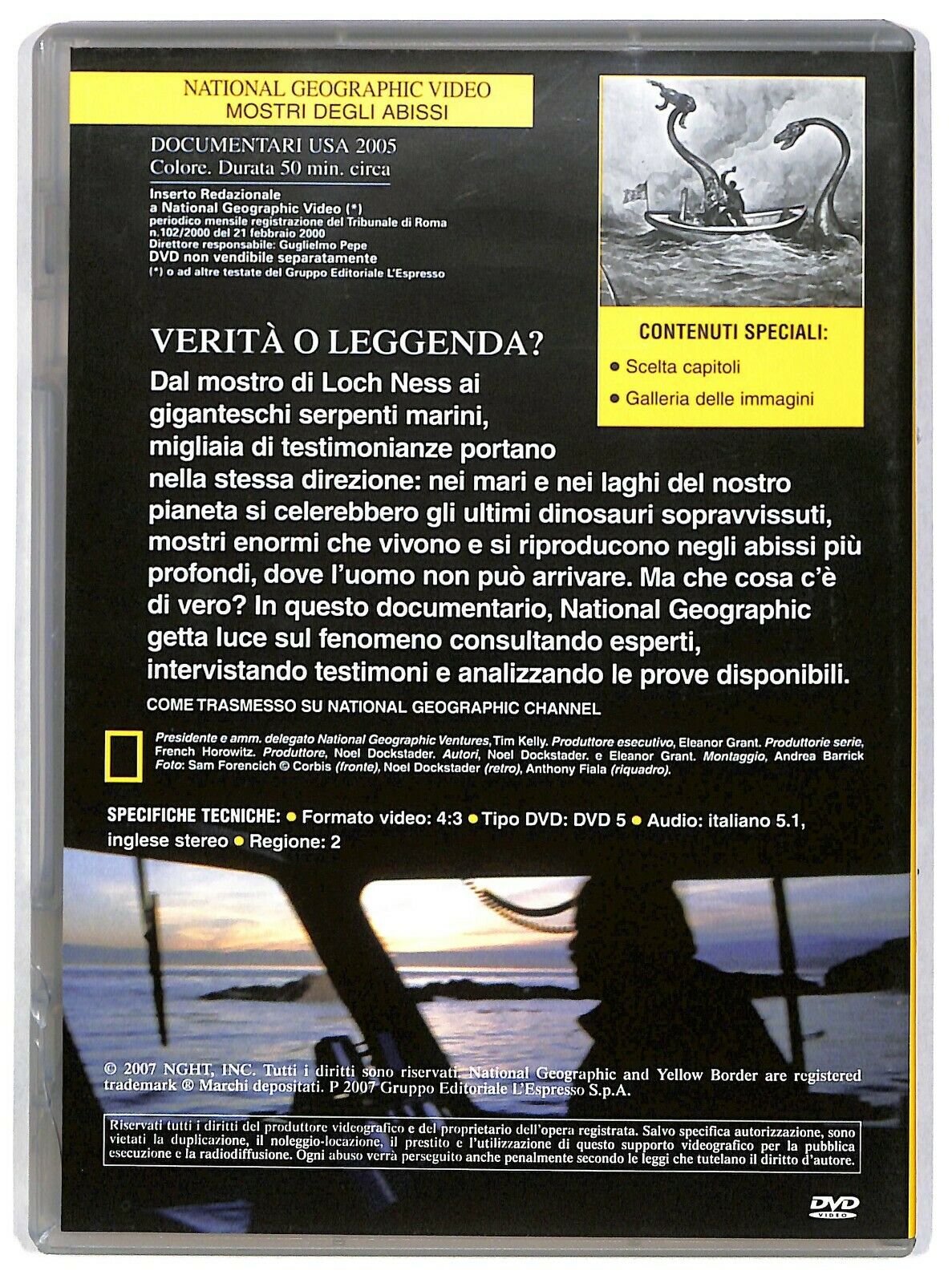 EBOND Mostri Degli Abissi. Is It Real? National Geographic Vol.53 DVD D580733