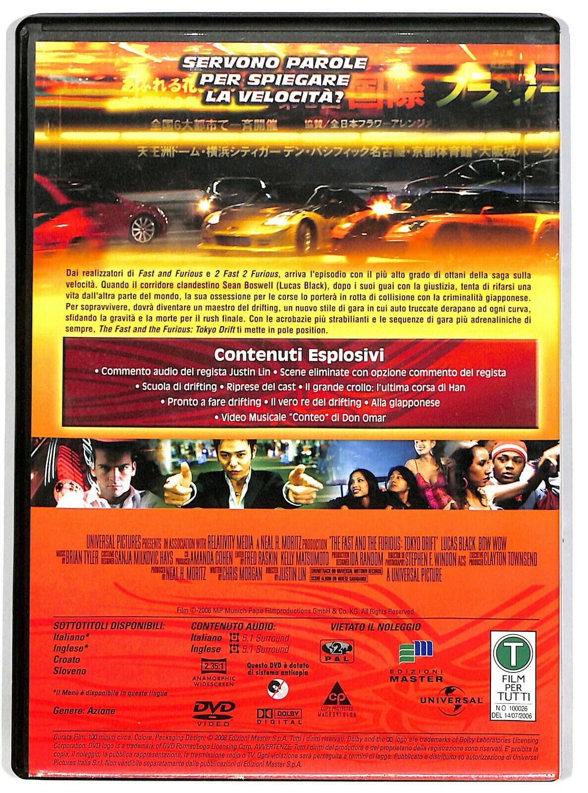 EBOND  The Fast And The Furious - Tokyo Drift  DVD Editoriale D581039