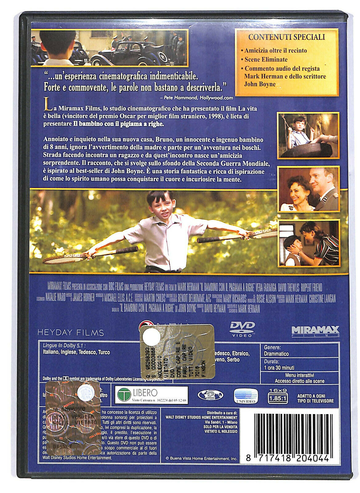 EBOND    Il Bambino Con Il Pigiama a Righe DVD D581341