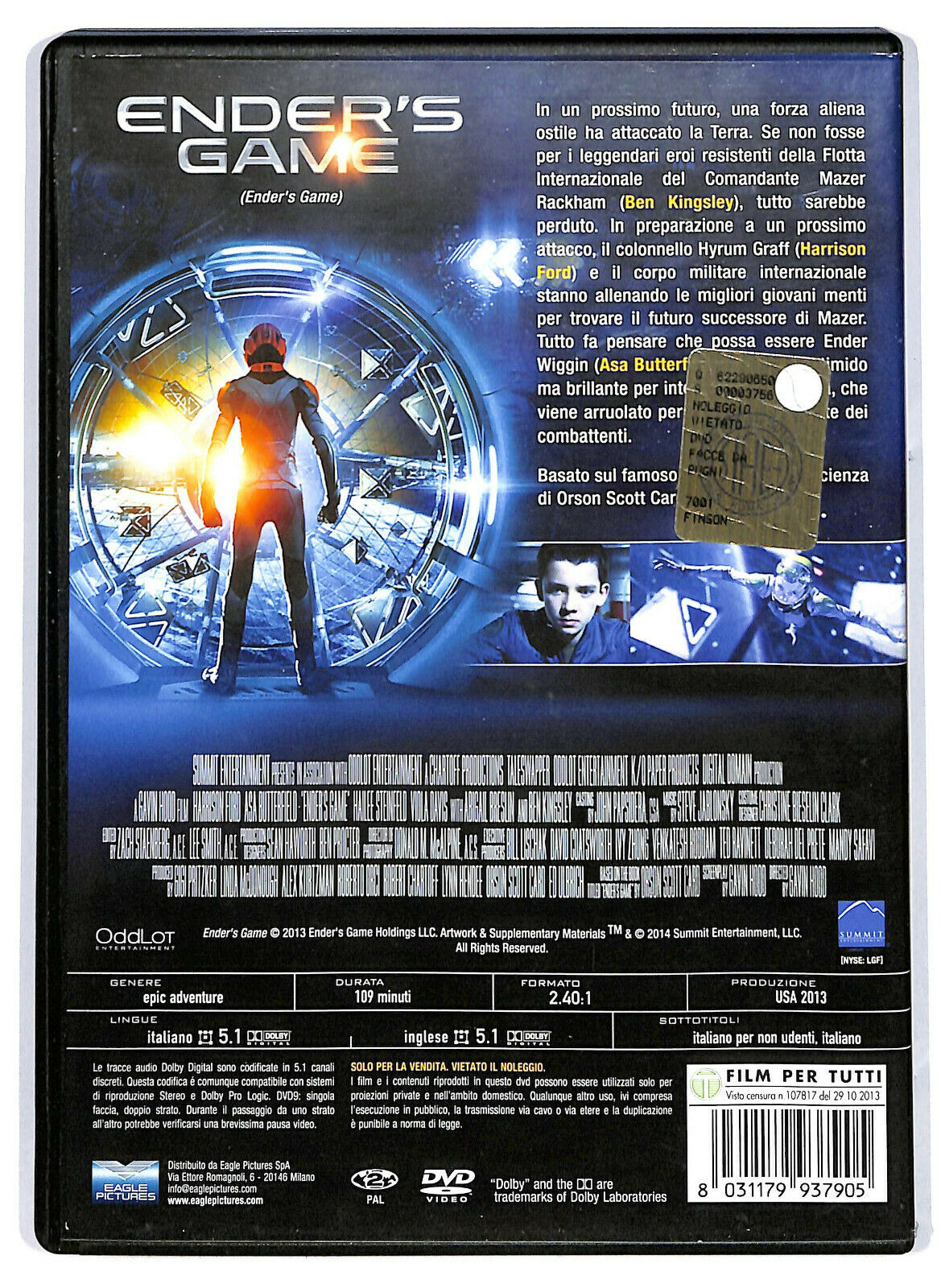 EBOND Ender's Game DVD D581351