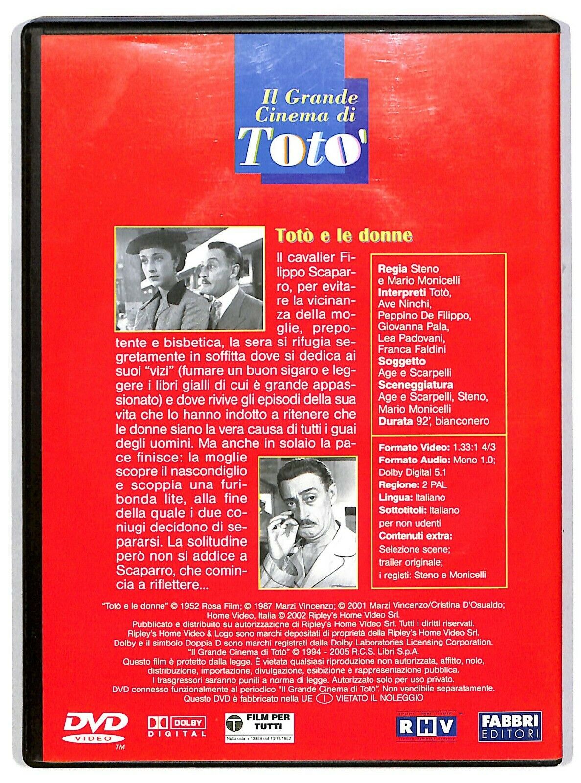 EBOND Toto e Le Donne DVD Editoriale D581634